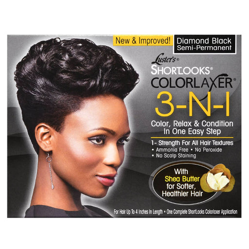 Luster's Pink Shortlooks Colorlaxer 3 In 1 Diamond Black