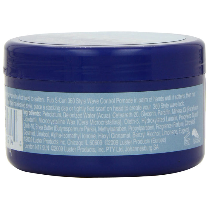 Luster's SCurl 360 Style Wave Control Pomade, 3 Oz.