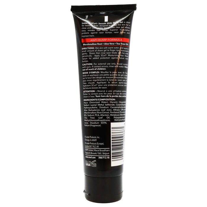 Lusters SCurl Anti Bump Formula Smooth Glide Shave Gel 4.75 Oz.