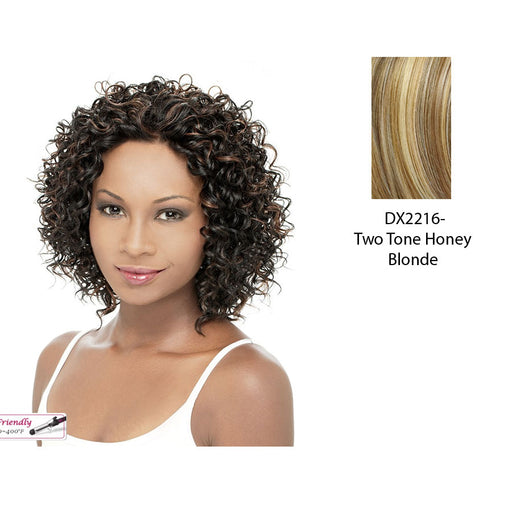 Brie Lace Front Wig,Two tone frost blend of strawberry blonde layer over with honey blonde bottom