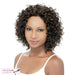 Brie Lace Front Wig,Off black base with light auburn highlights
