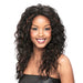 Synthetic Lace Front Wig Lace Desire,Off black base with light auburn highlights