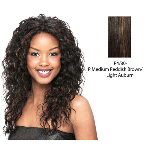 Synthetic Lace Front Wig Lace Desire,Medium brown base with light auburn highlights