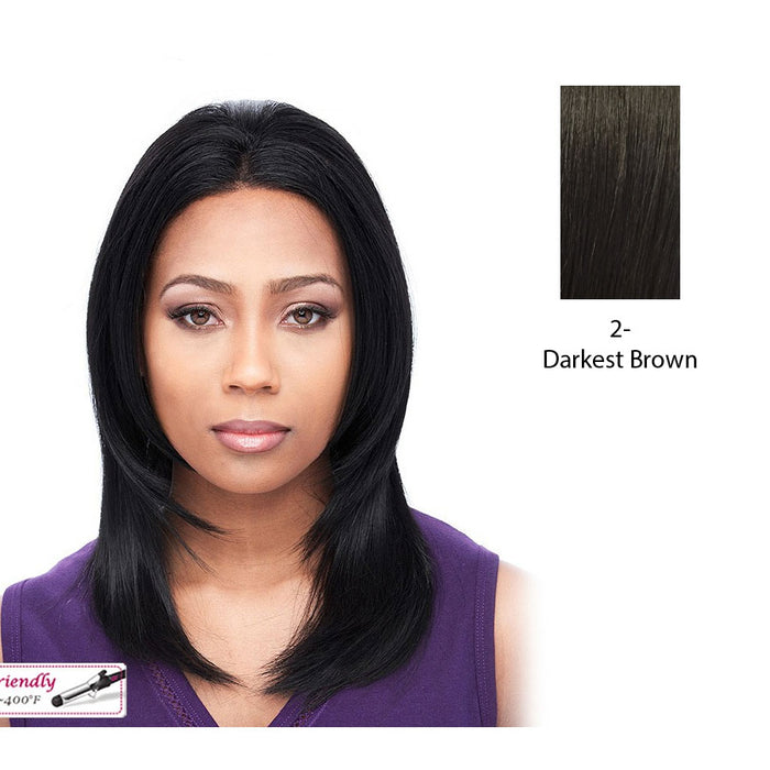 Daisy Full Lace Wig Handtied Full Lace Cap,Darkest brown