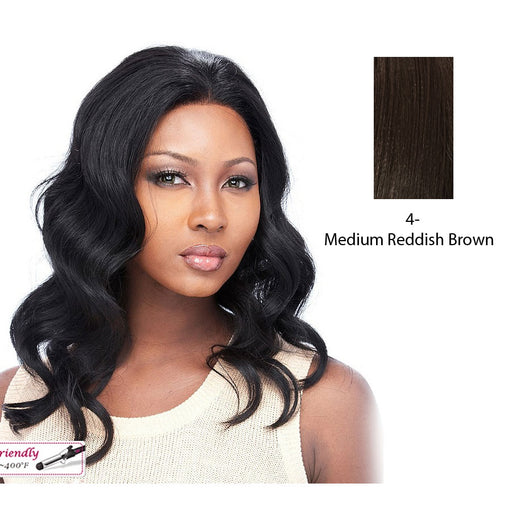 Infinity Futura Heat Style Synthetic Hair Full Lace Wig,Dark brown