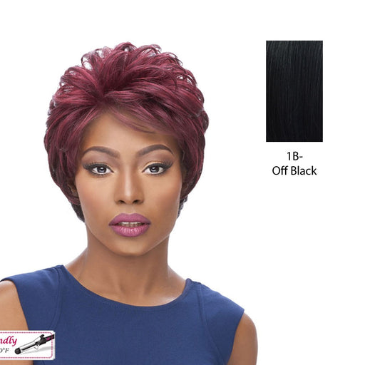 Heat Resistant Synthetic Lace Full Front Wig_ Soft,Off Black