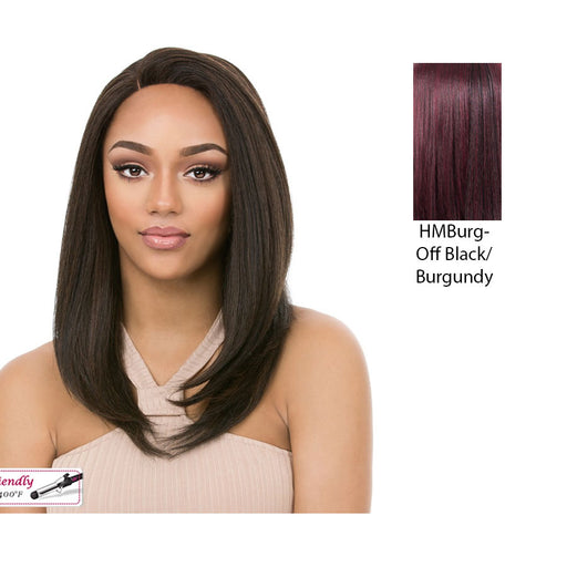 Synthetic Hair Lace Front Full Lace Wig_ Solar,Burgundy