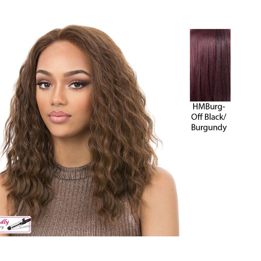 Synthetic Hair Lace Front Full Lace Wig_ Sun,Burgundy