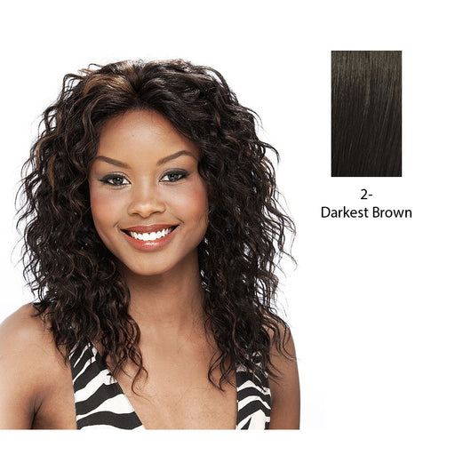 Human Hair Lace Front Wig_ Amber,Darkest Brown