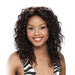 Human Hair Lace Front Wig_ Amber,Off Black Base With Light Auburn Highlights