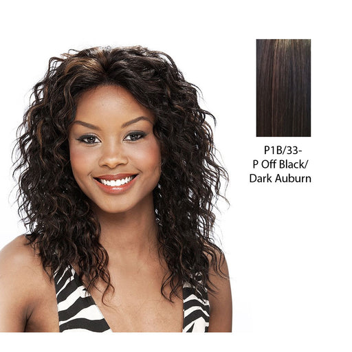 Human Hair Lace Front Wig_ Amber,Off Black Base With Dark Auburn Highlights
