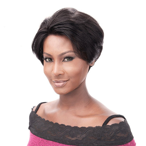 100% Human Lace Front Wig - Lace Hh Amy,Off Black