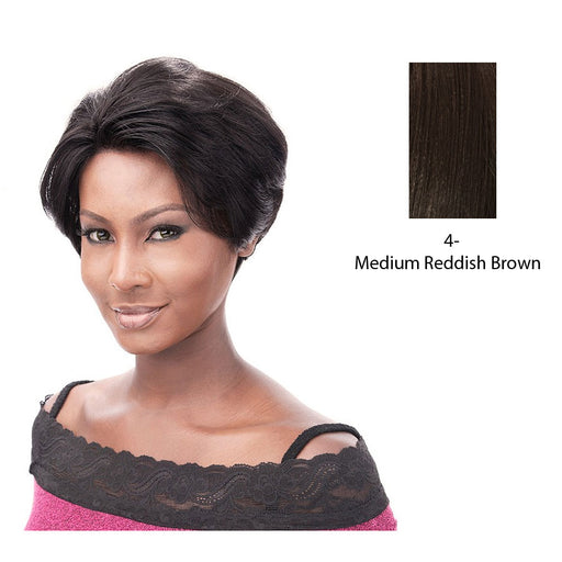 100% Human Lace Front Wig - Lace Hh Amy,Dark Brown