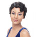 100% Human Hair Lace Front Wig - Hh Lace Finger Roll,Off Black