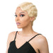 100% Human Hair Lace Front Wig - Hh Lace Finger Roll,Platinum Blonde