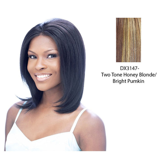 100% Human Lace Front Wig - Lace Hh Pearl,Two Tone Frost Blend Of Strawberry Blonde And Bright Pumpkin Layer Over Gold Light Auburn Bottom