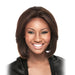 100% Human Hair Lace Front Wig Hh Queen,Off Black Base With Light Auburn Highlights