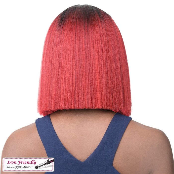 Lace Front Wig Lace Kailee Heat Friendly Synthetic Wig,Ntt1B/Redwine