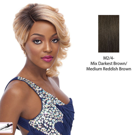 Lady Oscar Lace Front Wig,Mix Of Darkest Brown And Medium Brown