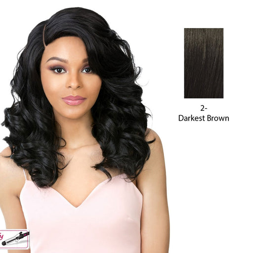 Love Charm Heat Friendly Synthetic Wig,Darkest Brown
