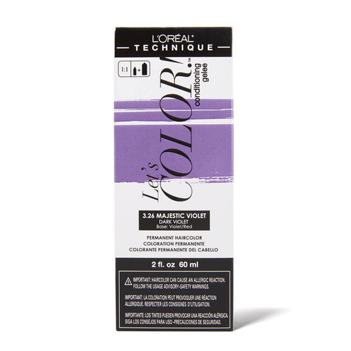 L'Oreal Lets Color 3.26 Majestic Violet, 2 Oz.
