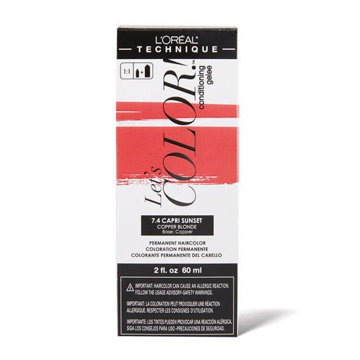 L'Oreal Lets Color 7.4 Capri Sunset, 2 Oz.