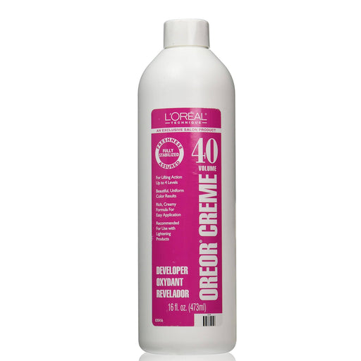 L'Oreal Oreor Creme 40 Vol Developer, 16 Oz.