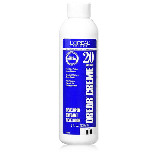 L'Oreal Oreor Creme 20 Vol Developer, 8 Oz.