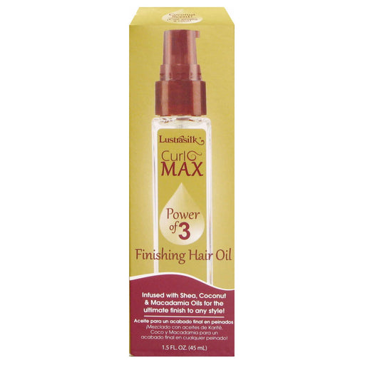 Lustrasilk Curl Max Power Of 3 Finishing Hair Oil 1.5 Oz