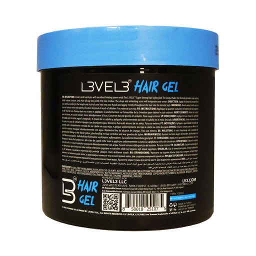 Level3 Hair Gel Super Strong 33.8 Oz.