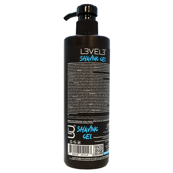 Level3 Shaving Gel Aqua 16.9 Oz.