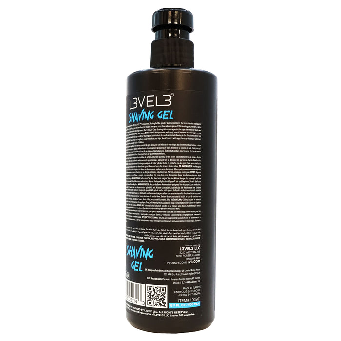 Level3 Shaving Gel Aqua 16.9 Oz.