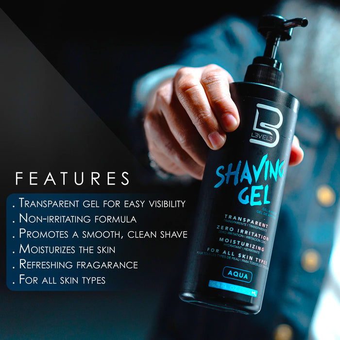 Level3 Shaving Gel Aqua 16.9 Oz.