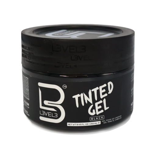 Level3 Hair Gel Tinted Black 8.5 Oz.