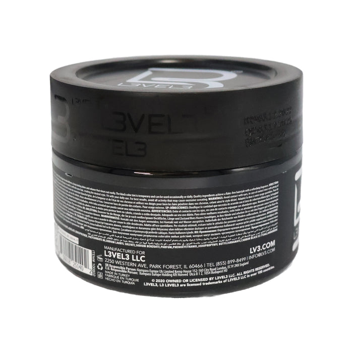 Level3 Hair Gel Tinted Black 8.5 Oz.