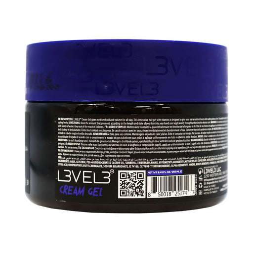 Level3 Hold Level 2 Hair Cream Gel 8.5 Oz.