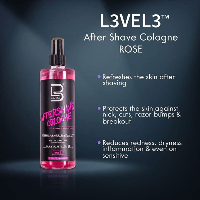 Level3 After Shave Cologne Rose 13.5 Oz.