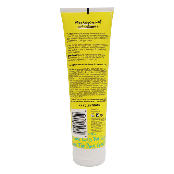 Marc Anthony Strictly Curls 3X Moisture Triple Blend Shampoo, 8.4 Oz.