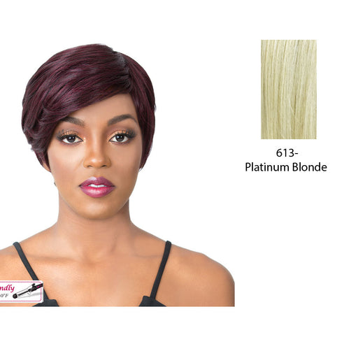 Meeka Heat Friendly Synthetic Wig,Platinum Blonde