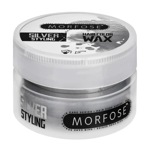 Morfose Ossion Hair Color Wax, Silver, 3.38 oz 100ml