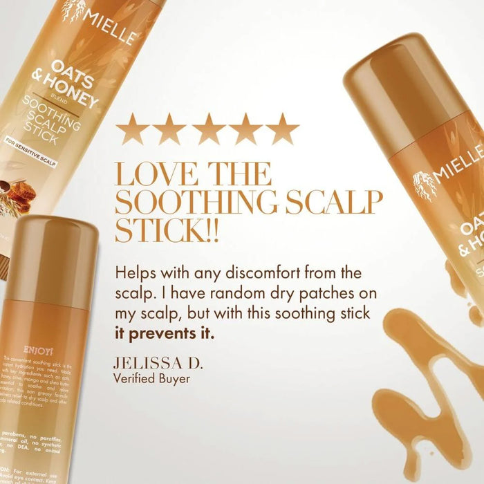 Mielle Oats and Honey Soothing Scalp Stick, 0.5 Oz.