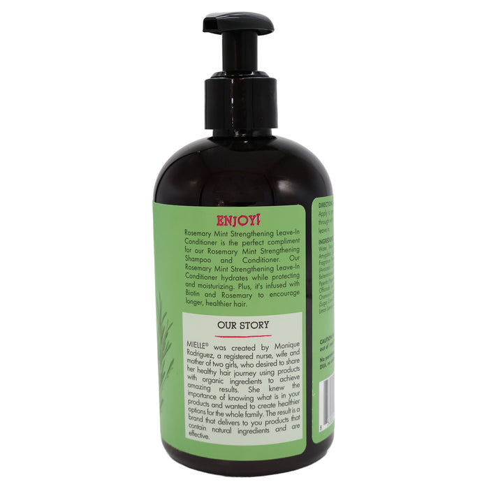 Mielle Rosemary Mint Strengthening Leave-In Conditioner, 12 Oz
