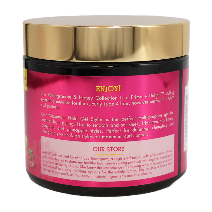 Mielle Pomegranate Honey Maximum Hold Gel Styler, 16 Oz.