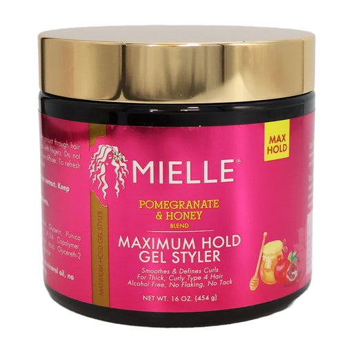 Mielle Pomegranate Honey Maximum Hold Gel Styler, 16 Oz.