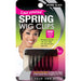 Qfitt Lace Covered Spring Wig Clips Black, 3/PK