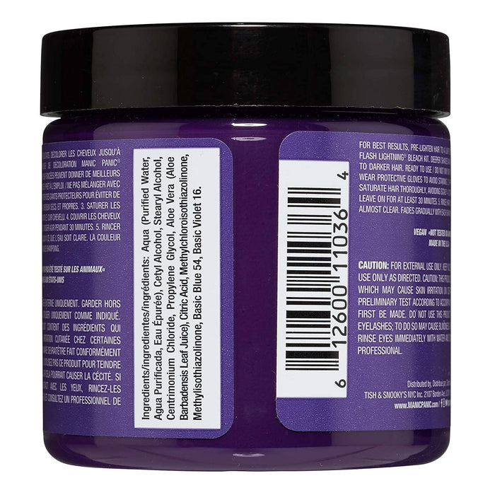 Manic Panic Semi Hair Color Electric Amethyst 110368 4oz
