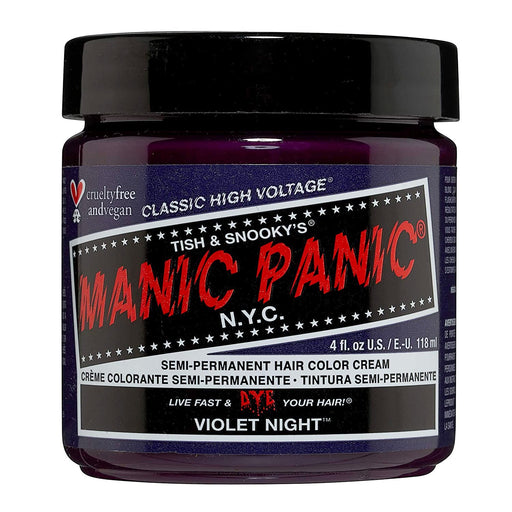 Manic Panic Semi Hair Color Violet Night 11043 4oz