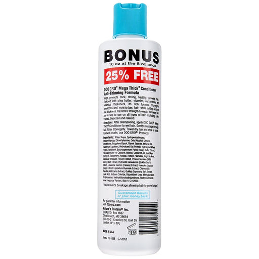 Doo Gro Mega Thick Conditioner, Anti Thinning, 10 Oz.