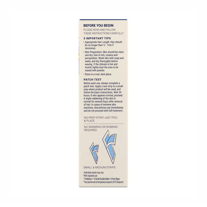 Nair Face and bikini Wax Ready Strips senstive skin Fomula, 40 Strips