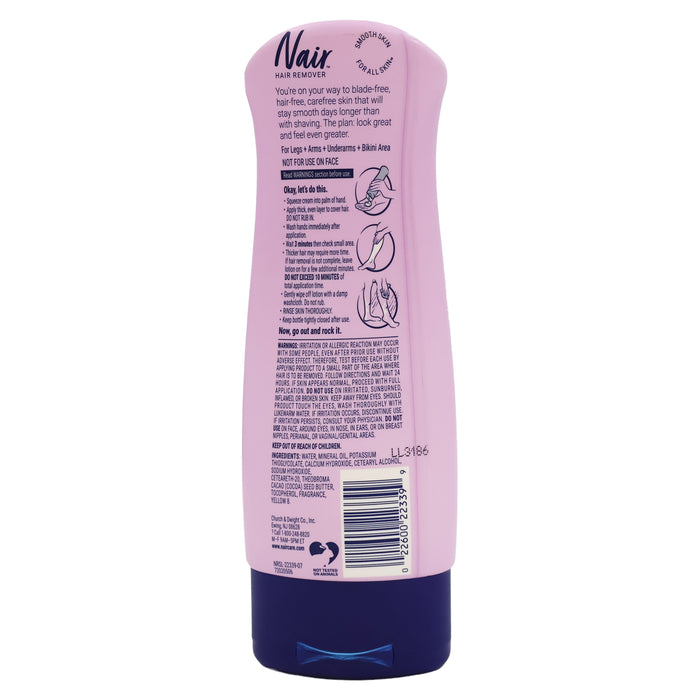 Nair Hair Remover Lotion with Cocoa Butter and Vitamin E, 9 Oz.